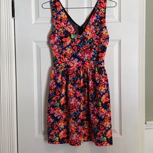 Neon floral dress by Aqua